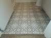 Tile bath floors