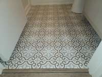 Tile bath floors