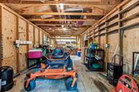 Large Shed with Ample Work Bench Space and Electrical