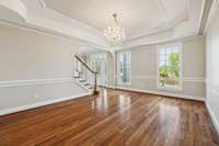 Dining room opens to foyer/kitchen/ & butler's pantry areas