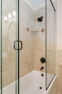 Tub shower combination.