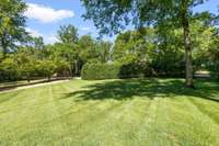 The yards are full of mature trees and bushes keeping the grounds feeling private and relaxing.