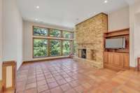 The main rooms of the house have immensely high ceilings.