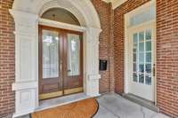 The detail of the incredible trim work around the front door is just a testament to the workmanship that went into building this home in 1881.