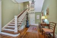 The original staircase is yet another proud feature which tips a hat to the past.