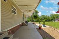 Back Patio with lots of shade.