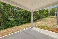 Covered back porch