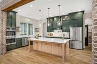 You will not find a kitchen like this! So many custom details within this kitchen.