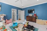 Play room or 5th bedroom has dimensions of 17x15 with access to full bathroom