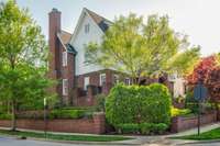 Privacy on the front terrace managed with easy-to-care for landscaping