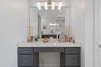 Special vanity for the ladies of the house!