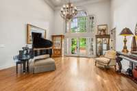 SO much natural light in this home & very high ceilings up and down.