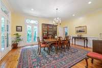 Dining room with access to a butler panty and then into the kitchen.