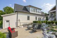 Detached Garage with Storage Shed for all Lawn Tools