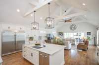 Open Concept Kitchen with Viking Appliances