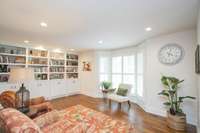 Built-in Bookshelves in Sitting Room