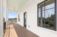 Double front porches offer plenty of space to sip your morning coffee and enjoy views of Belmont University's campus.