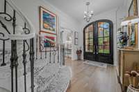 Entry foyer is welcoming to your guest with a hint of glam.