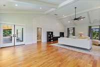 Bonus room with door leading to balcony with gorgeous lake views