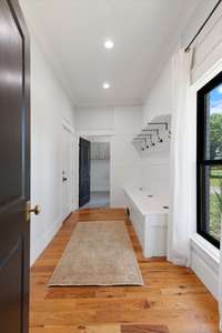 Mudroom off garage