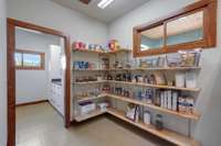 Large pantry with plenty of room for a 2nd refrigerator