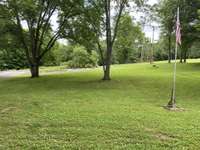 Large front yard with wide open spaces