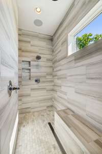 Natural light in big shower