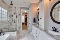 Enjoy this dream master bath.