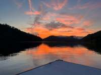 DOCK AND BEAUTIFUL SUNSET