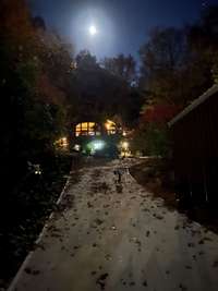 NIGHT VIEW OF FRONT OF HOME