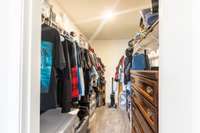 Huge walk-in Master closet