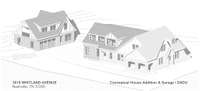 Conceptual  Rendering of a Home Addition and Garage/DADU