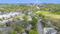 The Tudor at the bottom is a part of the subject property. This photo gives proximity to Elmington Park, I-440, Vanderbilt, Midtown, and Downtown Nashville.