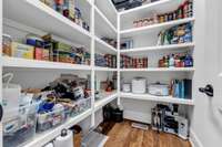 Walk-in Pantry- don't be afraid to go to Costco! You have room to store away!