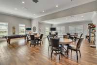 Billiard , Game room and Library in Clubhouse