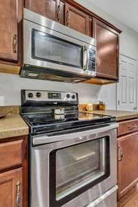 Matching Stainless Appliances and all Electric.