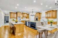 Virtual Staged Kitchen with Double Counter Tops