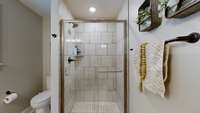 Owners tile shower