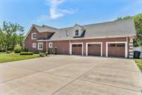 Three-car garage.