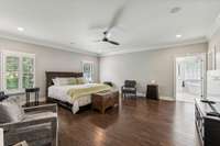 Large master bedroom suite.