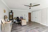 Two closets in third bedroom.