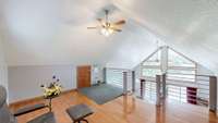 3rd bedroom -Loft area overlooking the Living room