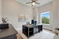 Office on the main floor with picture window and breathtaking views