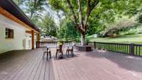 Large back deck, perfect for outdoor entertaining.