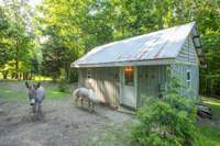 Small barn, currently being used more as a tack room/party barn