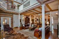 Great Room, with two-story ceilings