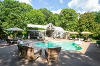 Pool and Guest house