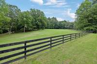 One of two front pastures