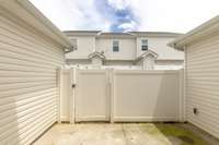 Here's your fenced in patio with lots of privacy to entertain or just chill after a long day at work.