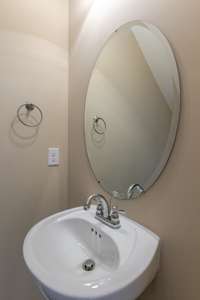 This is the small powder room in the kitchen area.  So convenient for your guests.